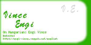vince engi business card